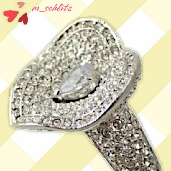 NWT - Camille Lucie's Heart Halo Promise Ring - Size 9 - Picture 5 of 5